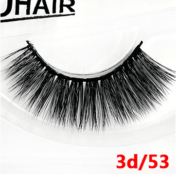 3D false eyelashes pair of eyelashes three-dimensional chemical fiber eyelashes black stems natural long and realistic eyelashes - amazitshop