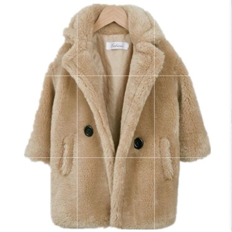 Big Kids Fur Coat In Autumn And Winter Coat - amazitshop
