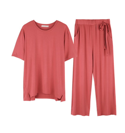 Short-sleeved Trousers Women's Loungewear Set Loose And Comfortable Pajamas - amazitshop