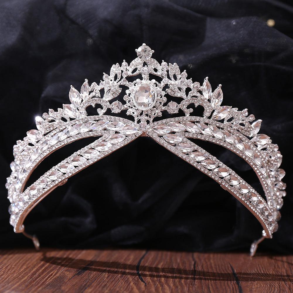 Wedding Crown Headdress Bridal Rhinestone Wedding Style Crown Accessories - amazitshop