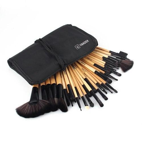 Professional 32Pcs Makeup Brush Foundation Eye Shadows Powder Blue Make Up Brushes Tools Cosmetic Bag pincel maquiagem Brushes - amazitshop