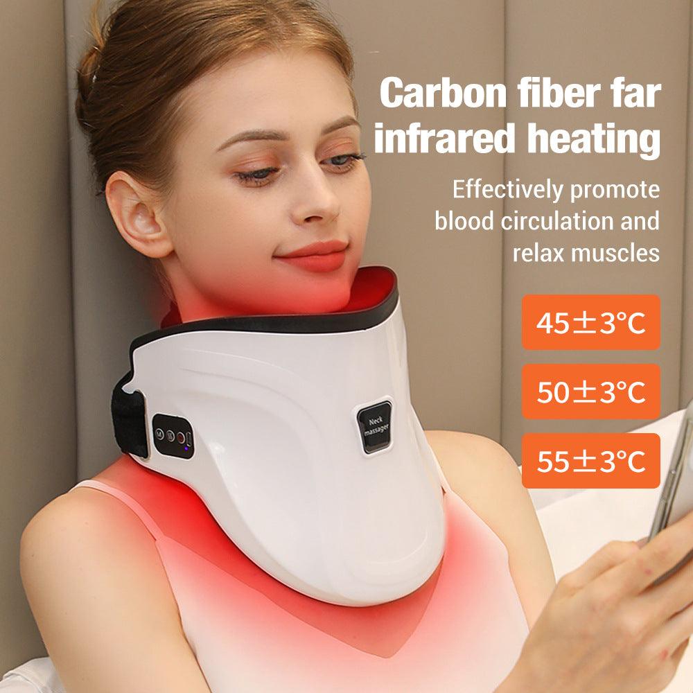Electric Hot Compress Neck Fixed Traction Air Pressure Kneading Massage Instrument - amazitshop