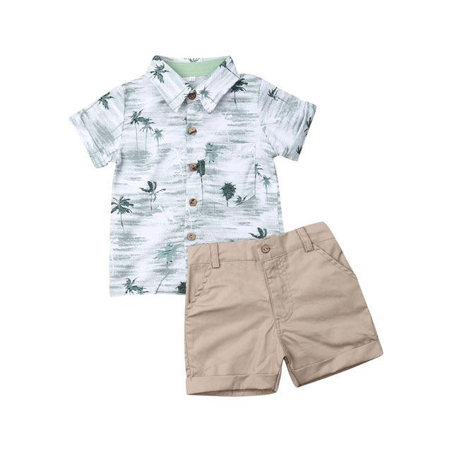 Summer boy T-shirt Shorts Kids Sets - amazitshop
