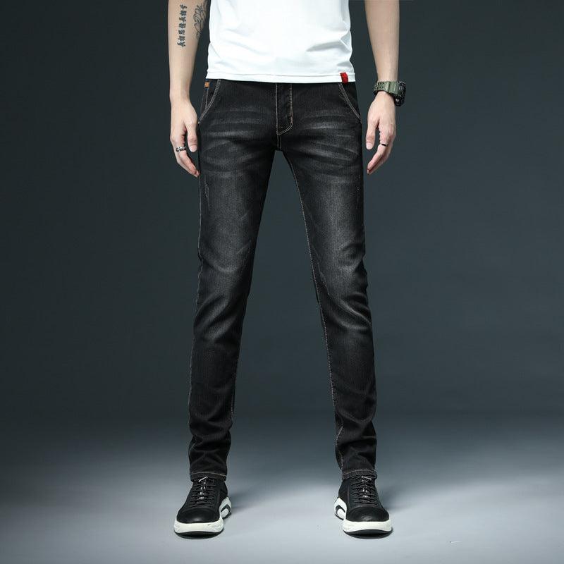 Men's Denim Skinny Pants Color Slim Fit - amazitshop