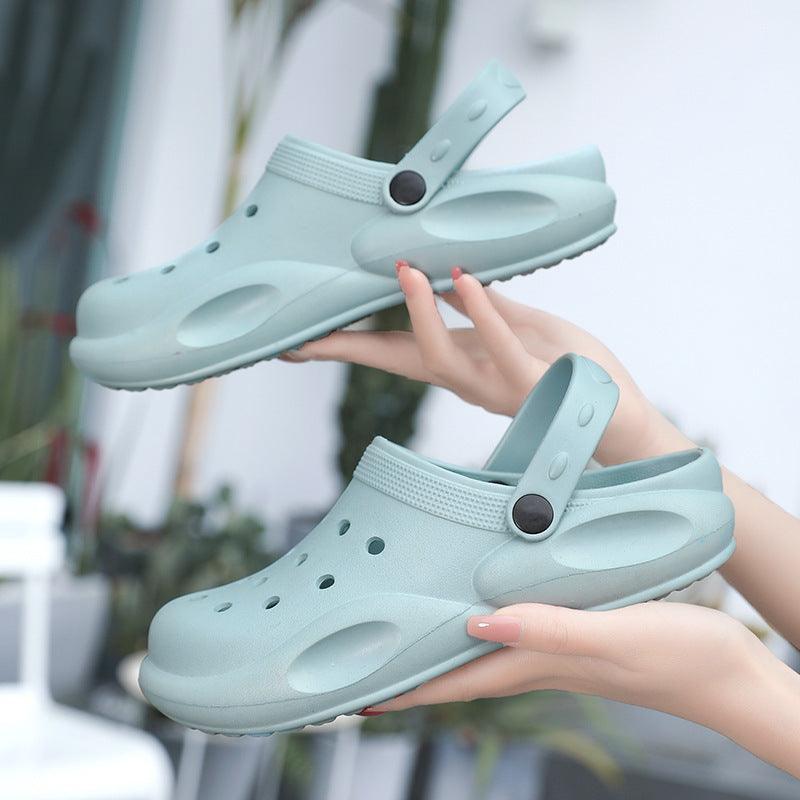 EVA Hole Shoes Beach Casual Baotou Sandals Non-slip Garden Clogs Shoes - amazitshop