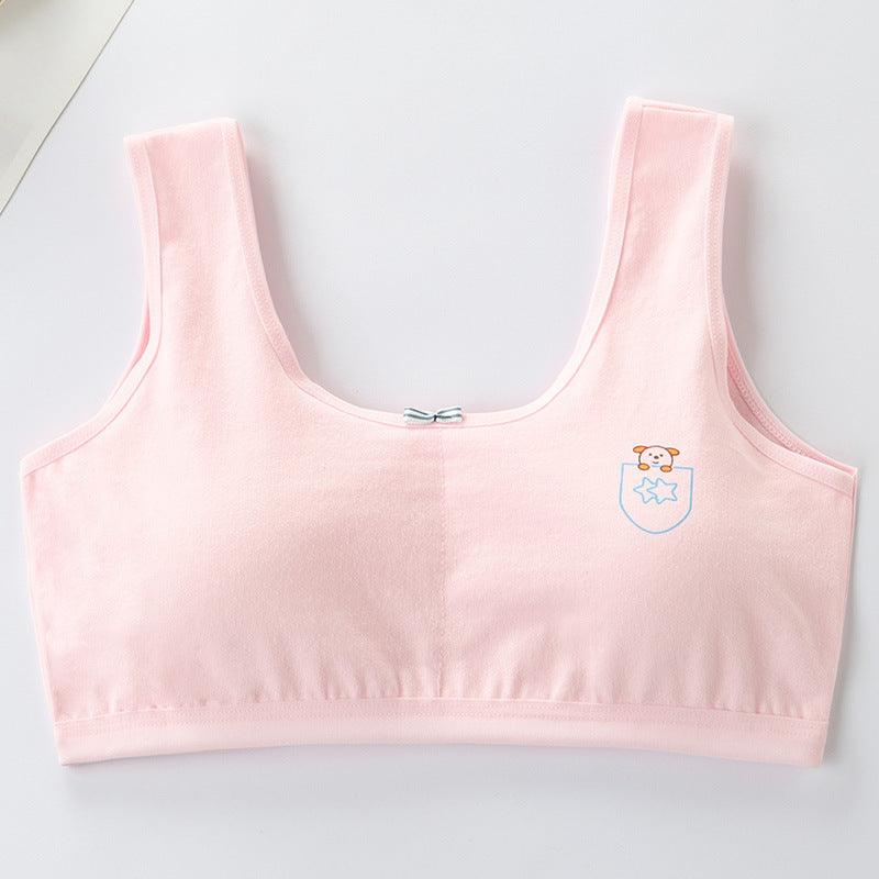 Primary Student Vest Female Junior High Girl High School Underwear Pure Cotton Bra - amazitshop