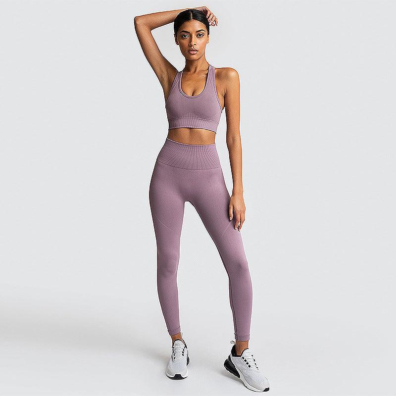 Seamless Gym Set Nylon Woman Sportswear - amazitshop