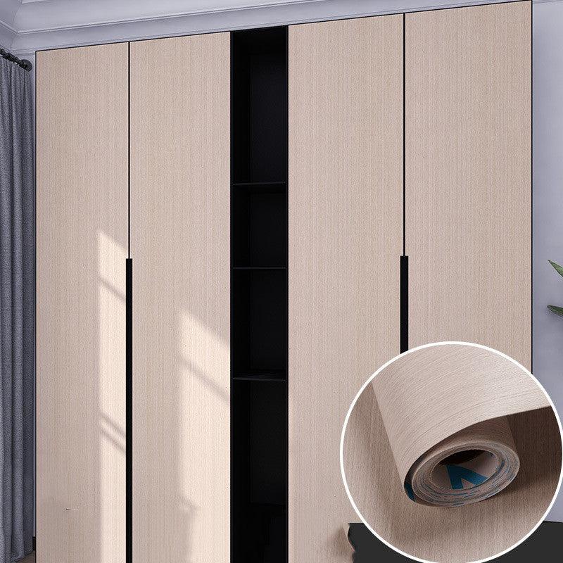 Table Wardrobe Room Door Cabinet Self-adhesive Wood Grain Wallpaper - amazitshop
