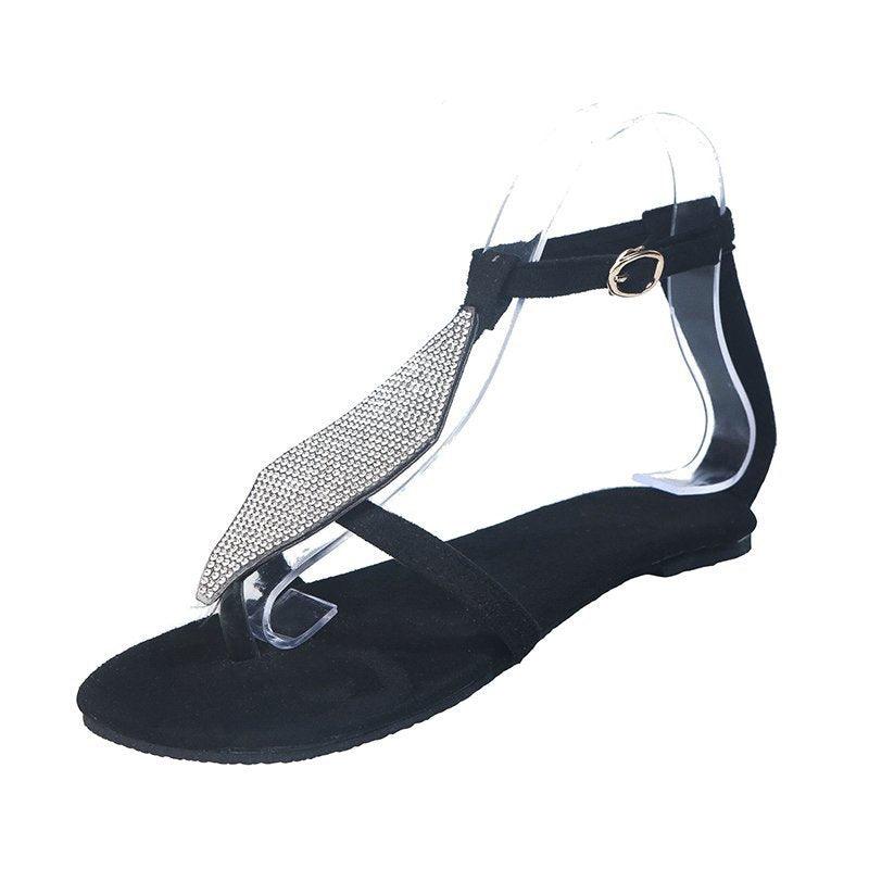 Sandals rhinestone flip flops women sandals - amazitshop