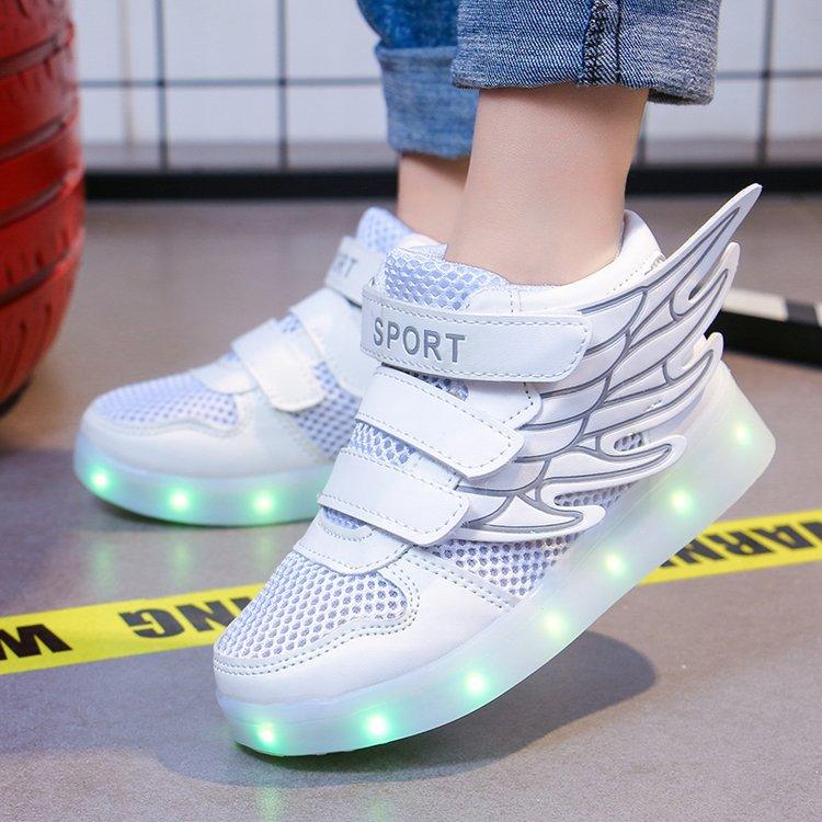 Lights up, children's sneakers, glitter shoes - amazitshop