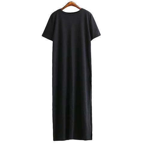 Casual Black Long Dresses - amazitshop