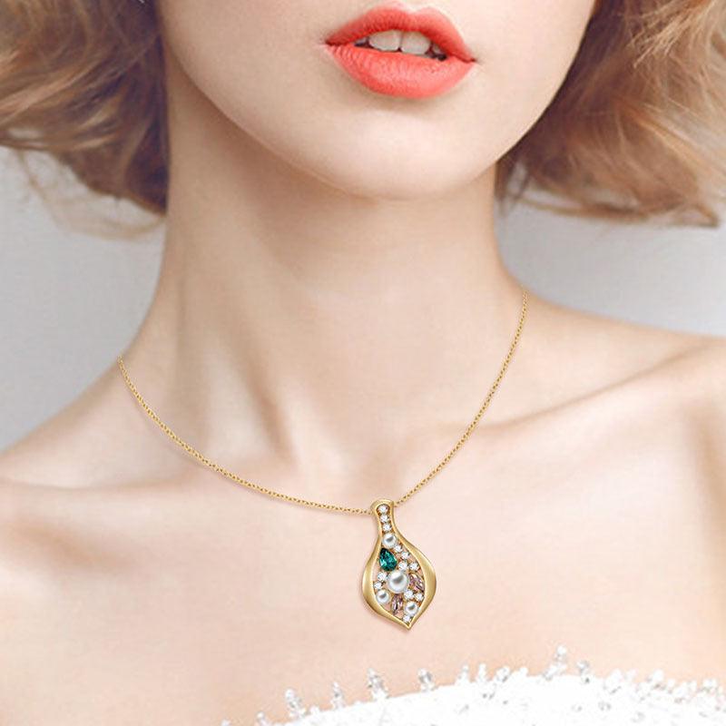 Popular Gold-plated Necklace Earrings Jewelry - amazitshop