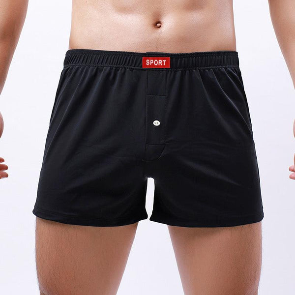 Loose Men's Underwear Breathable Fabric Silky Boxers - amazitshop