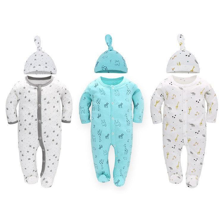 Baby Fashion Simple Long-sleeved Jumpsuit Set - amazitshop