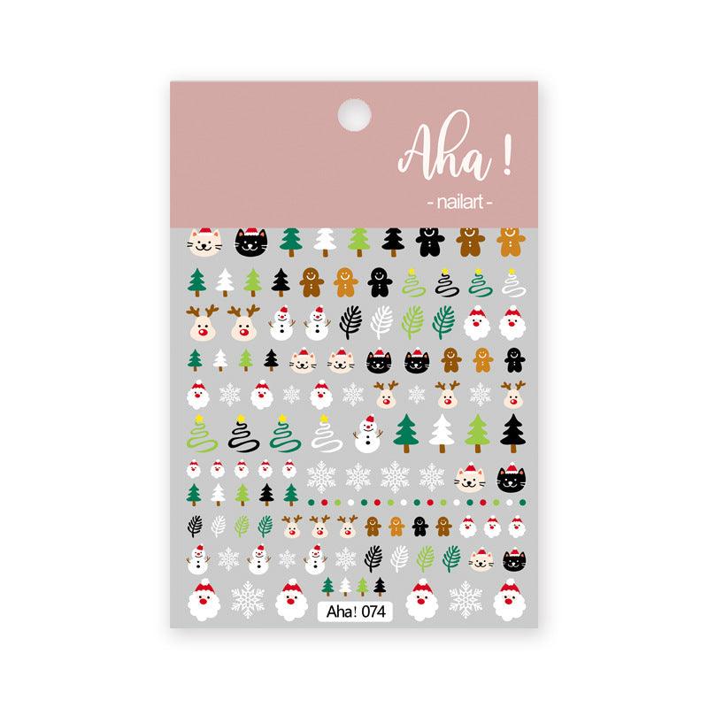 Nail Art Sticker Santa Claus Cartoon - amazitshop