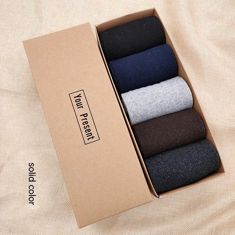 Men's Casual Thickening Thermal Middle Tube Socks - amazitshop