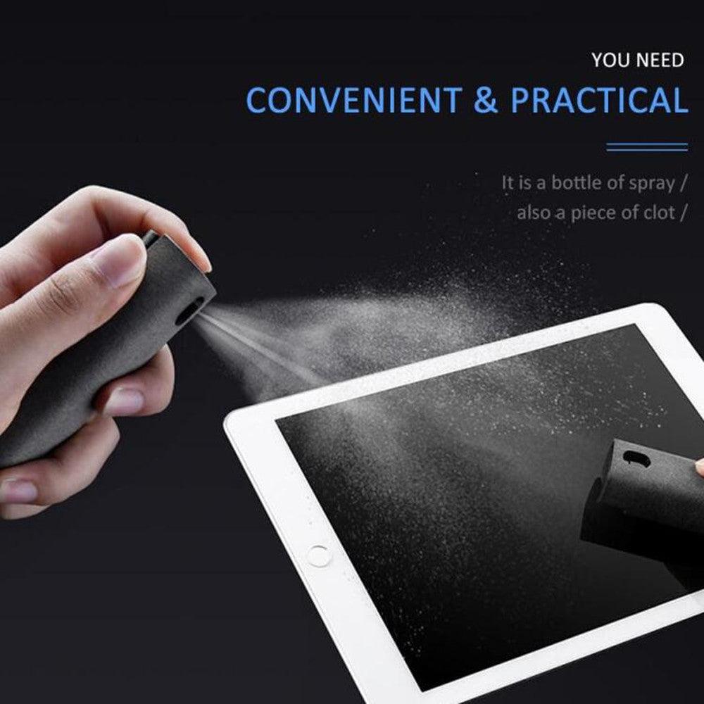 2 In 1 Phone Computer Screen Cleaner Kit For Screen Dust Removal Microfiber Cloth Set - amazitshop