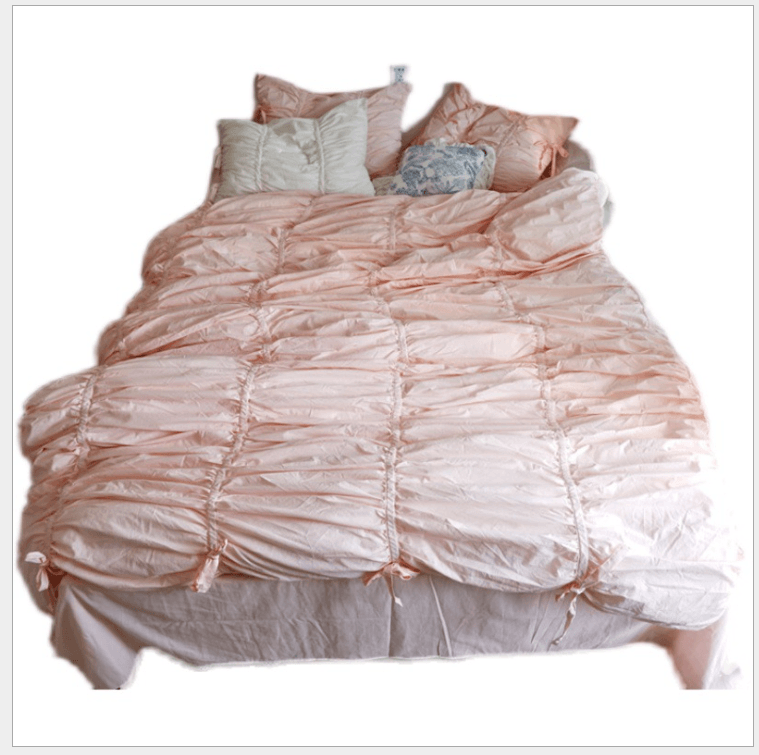 Fashion Wash Pure Cotton Pure Color Bed Skirt Bedding - amazitshop