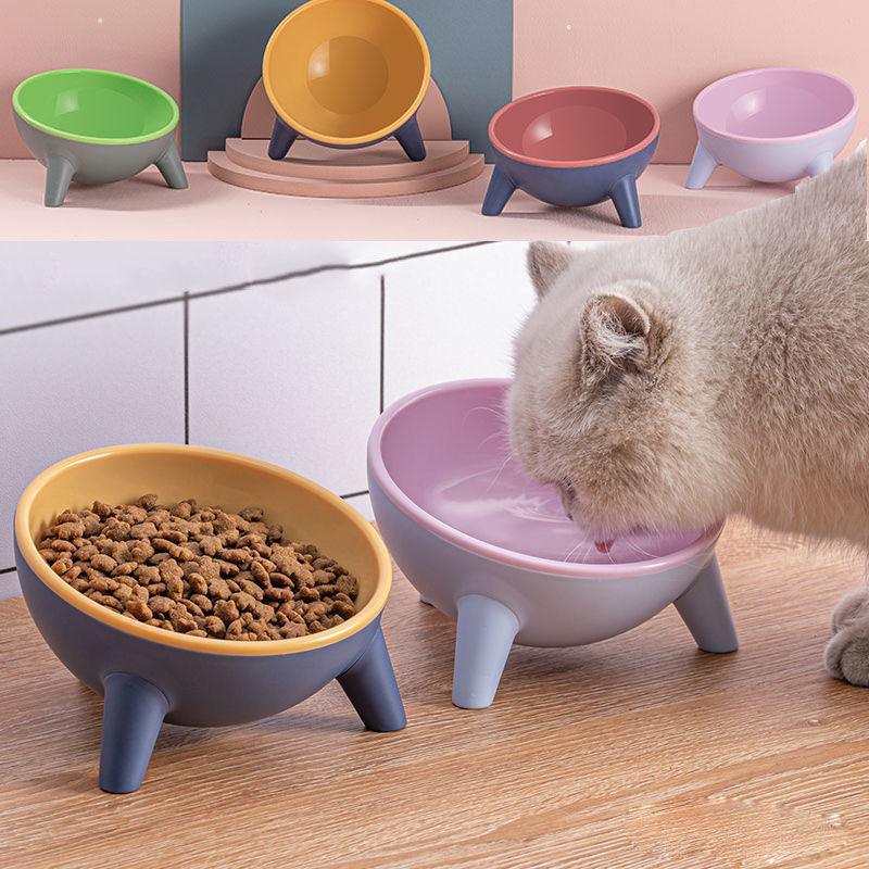 Cat Dog Bowl With Stand Pet Feeding Food Bowls Dogs Bunny Rabbit Nordic Color Feeder Product Supplies Pet Accessories - amazitshop