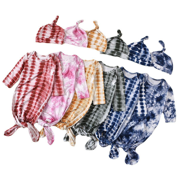 Tie-dye Long-sleeved Baby Sleeping Bag Cotton Suit For Boys And Girls - amazitshop