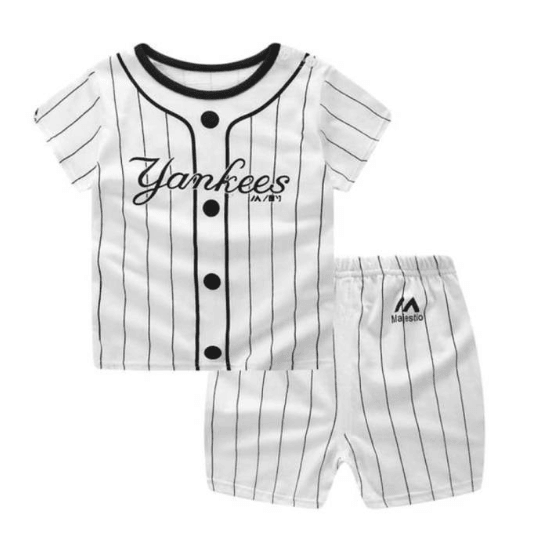 New children's summer children's clothing short-sleeved suit cotton boy girls small children cartoon summer two-piece - amazitshop