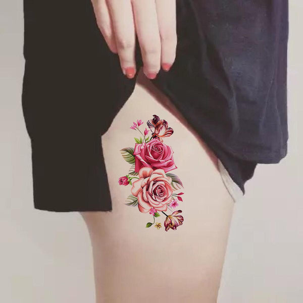 Large Flower Body Tattoo - amazitshop