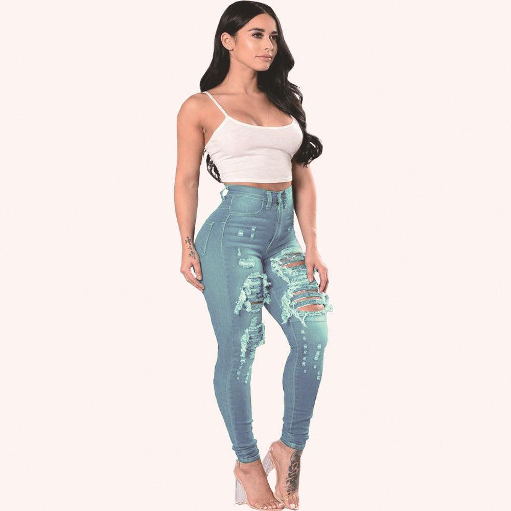 Ripped Jeans For Women Skinny Pants - amazitshop
