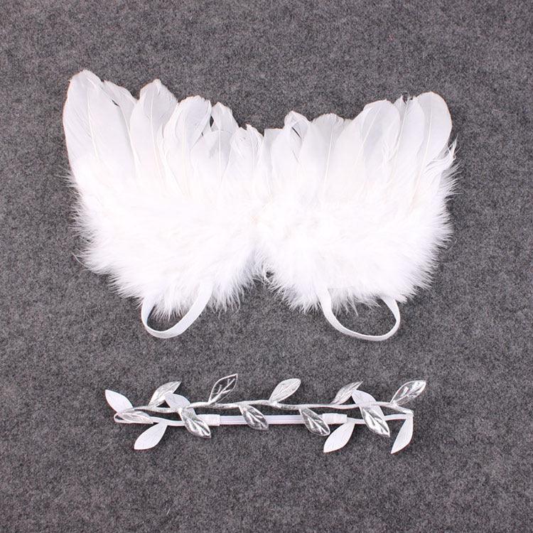 Props Feather Wing Girls Hair Kids Baby Photography Hair Accessories - amazitshop