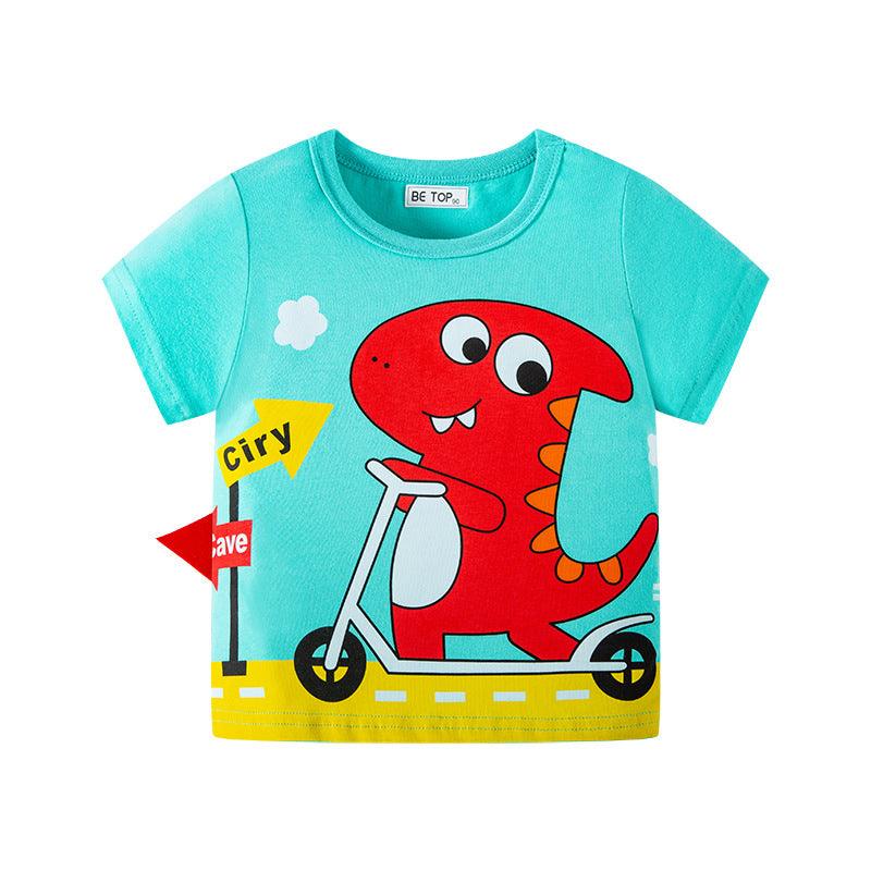 T-shirt Cotton Boy Baby Foreign Style Top T - amazitshop