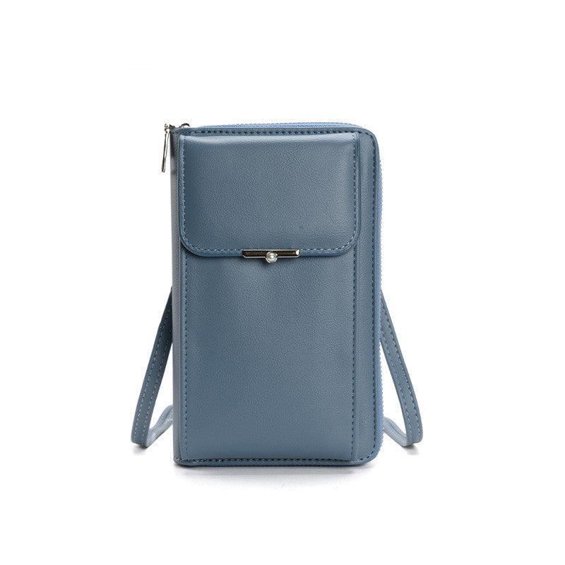 Fashion Large Capacity Mobile Phone Bags Women Small Zipper Crossbody Shoulder Bag Long Wallet - amazitshop