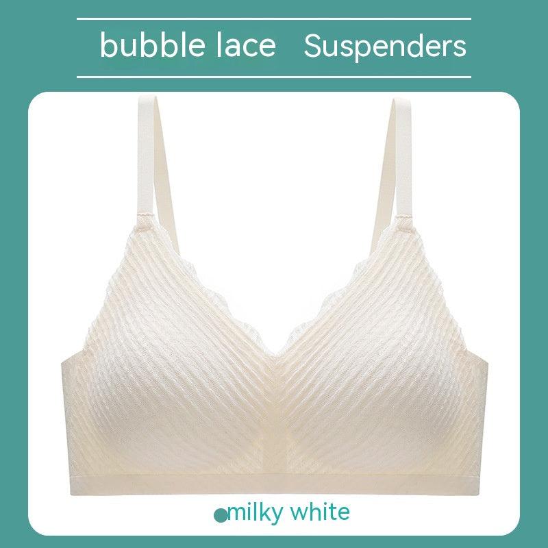 Bubble Lace Strap Latex One-piece Seamless Underwear For Women - amazitshop