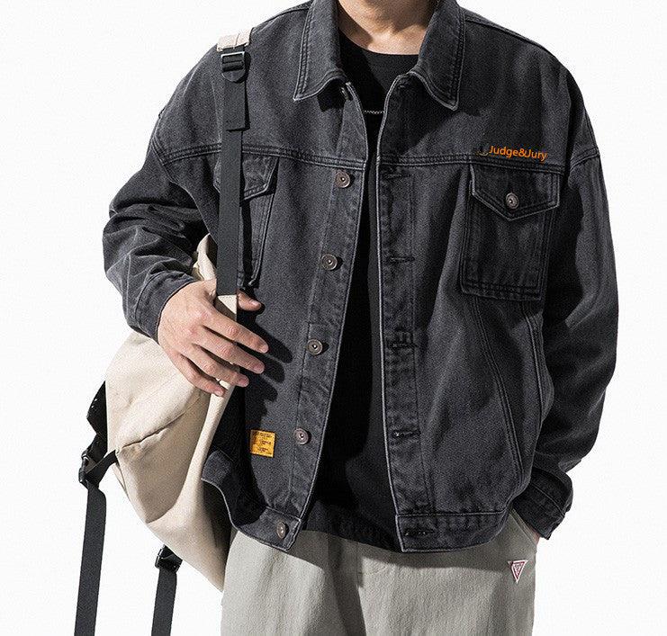 Trendy wild tooling jacket men - amazitshop