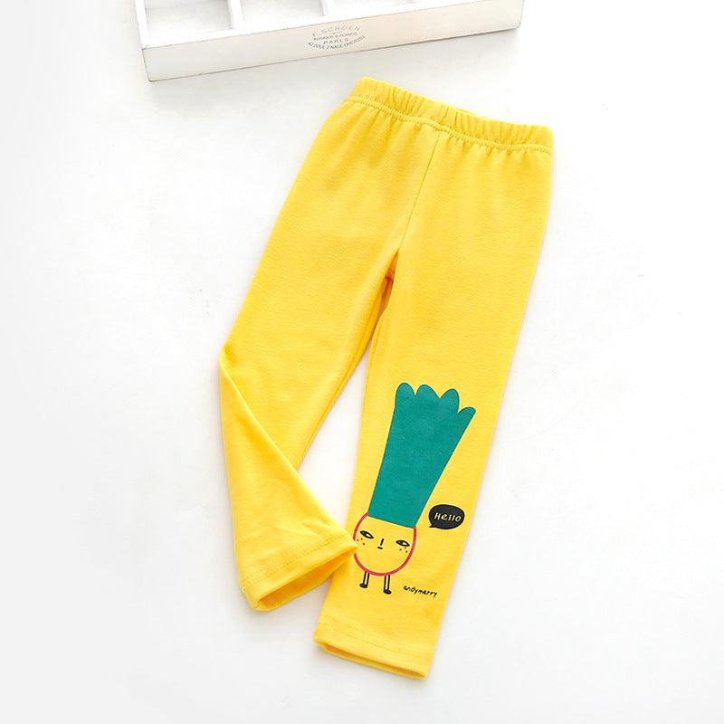 Vegetable print trousers - amazitshop