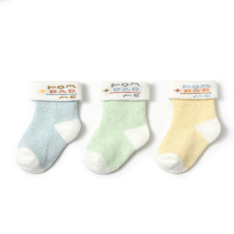 Newborn Socks Winter 0-3-6 Months Baby - amazitshop