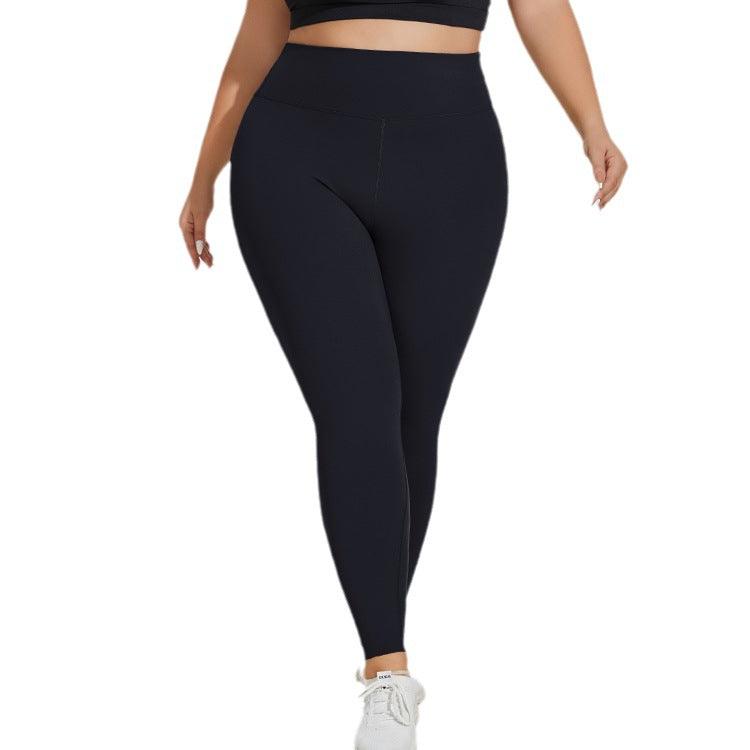 Plus Size Yoga Pants High Waist Hip Lift Seamless Cloud Sense Women's Fitness Exercise - amazitshop