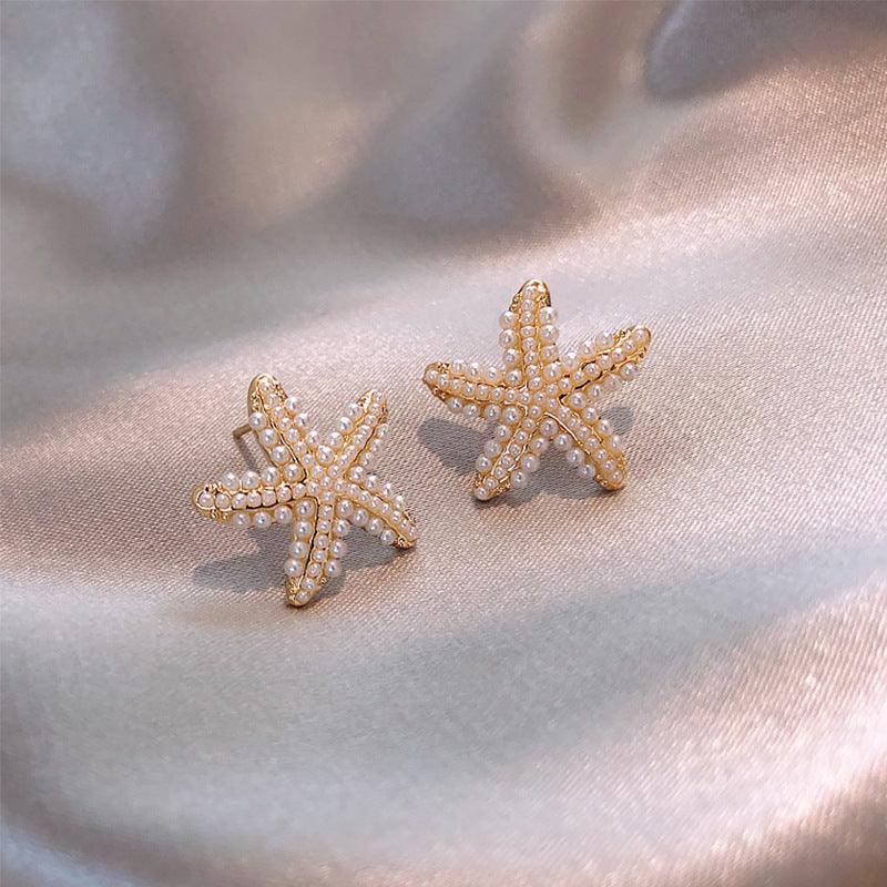 Pineapple Starfish Pearl Earrings - amazitshop