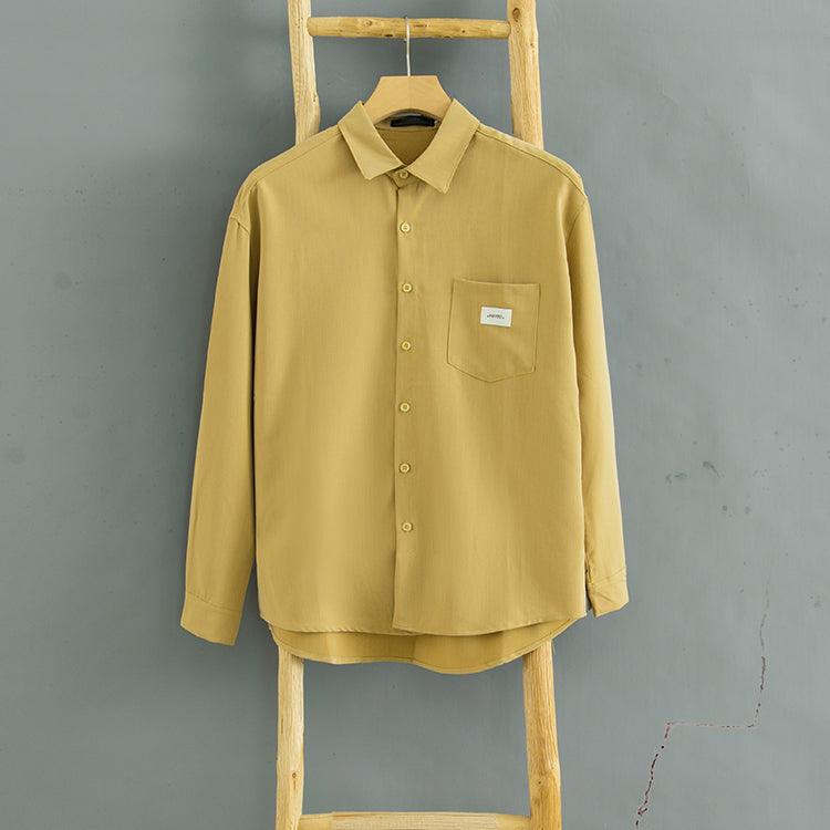 Simple Solid Color Top All-match Bottoming Shirt - amazitshop