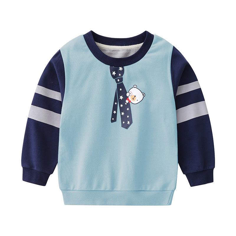 Male Treasure Cartoon Long-sleeved Tops And Children's Sweaters