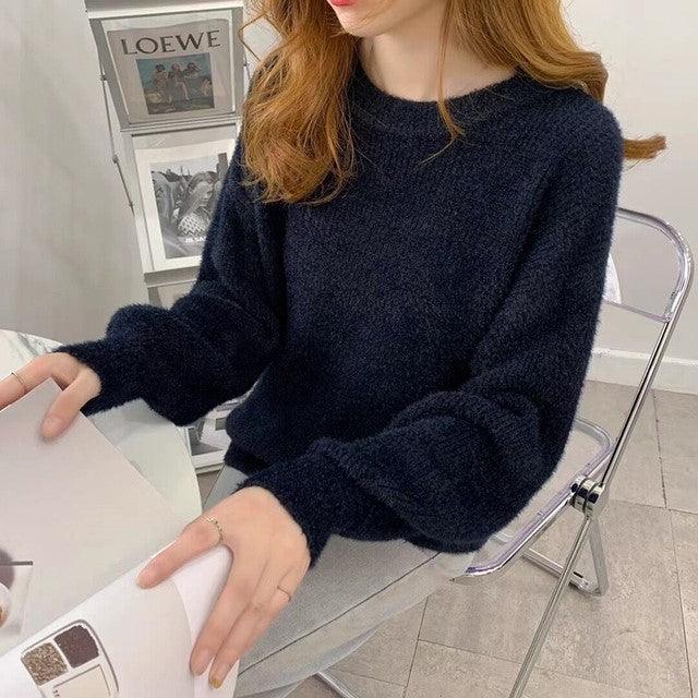 Warm Ladies Sweater Women Knitwear Knitted Sweaters - amazitshop