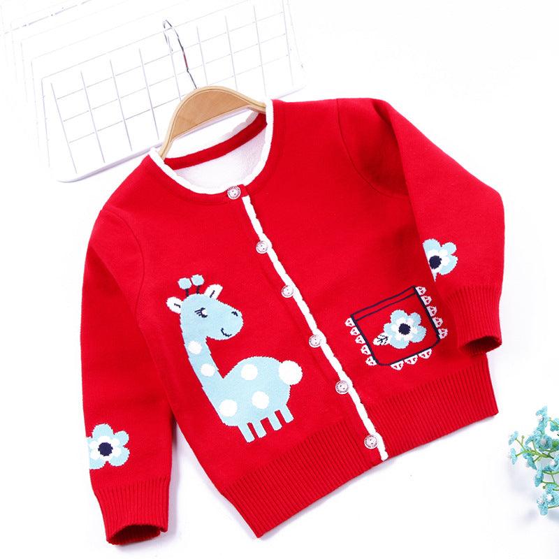 Girls' sweaters and cardigans do not fade - amazitshop