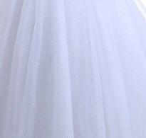 Trailing wedding dress tube top lace wedding dress - amazitshop