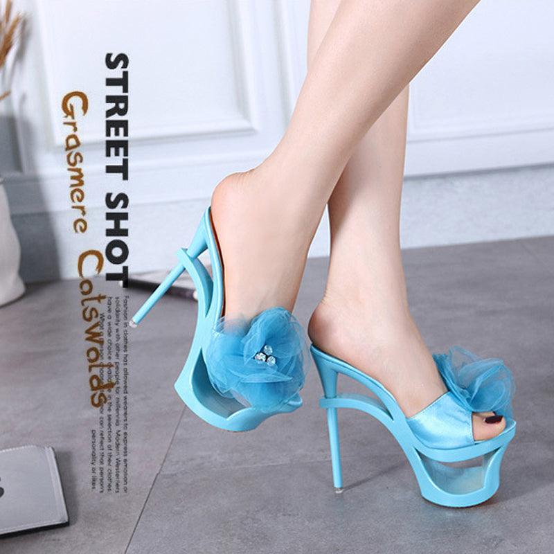 Slip-on stiletto heel pumps - amazitshop