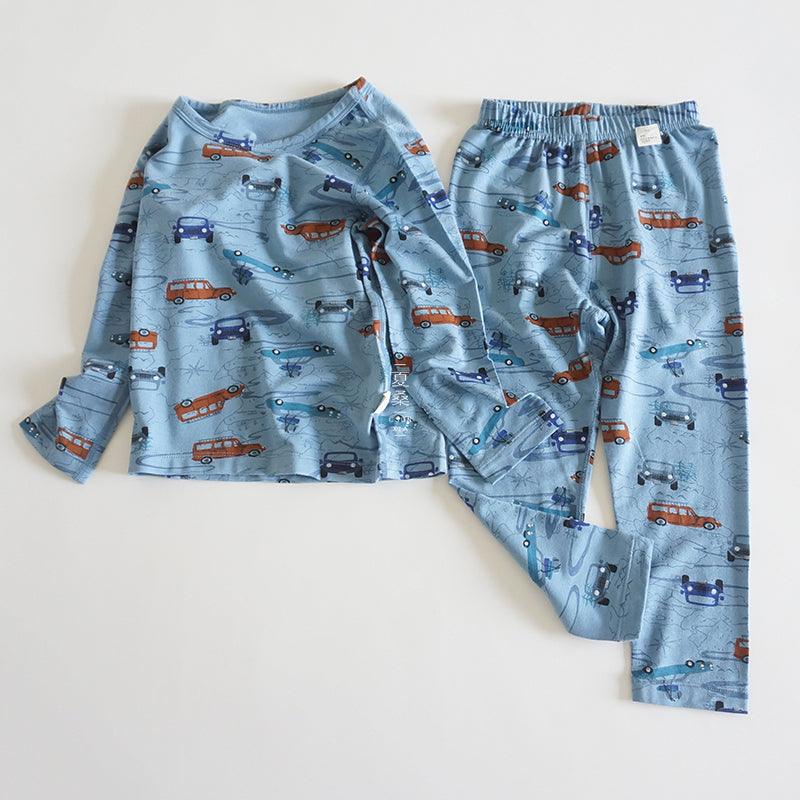 Long-sleeved Pajamas For Boys In Air-conditioned Room - amazitshop