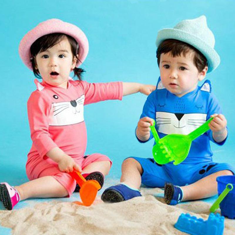 Warm Swimwear For Infants And Toddlers 1-3 Years Old - amazitshop