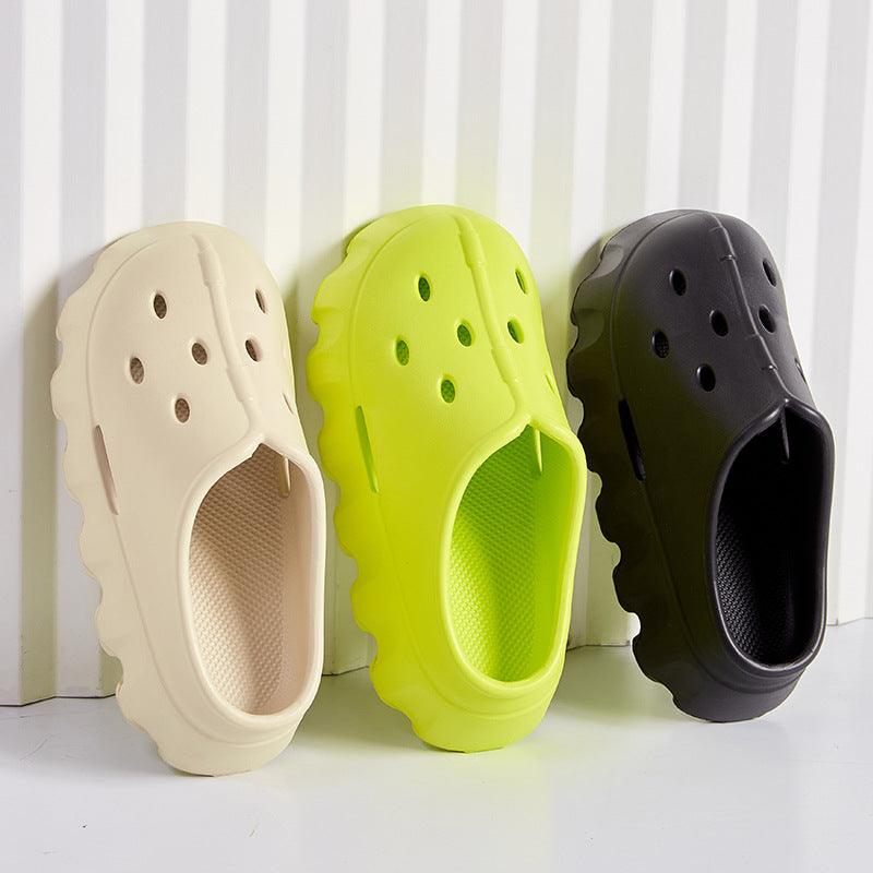 Clogs Style Slippers Summer Thick Bottom Bech Shoes Outdoor Slippers