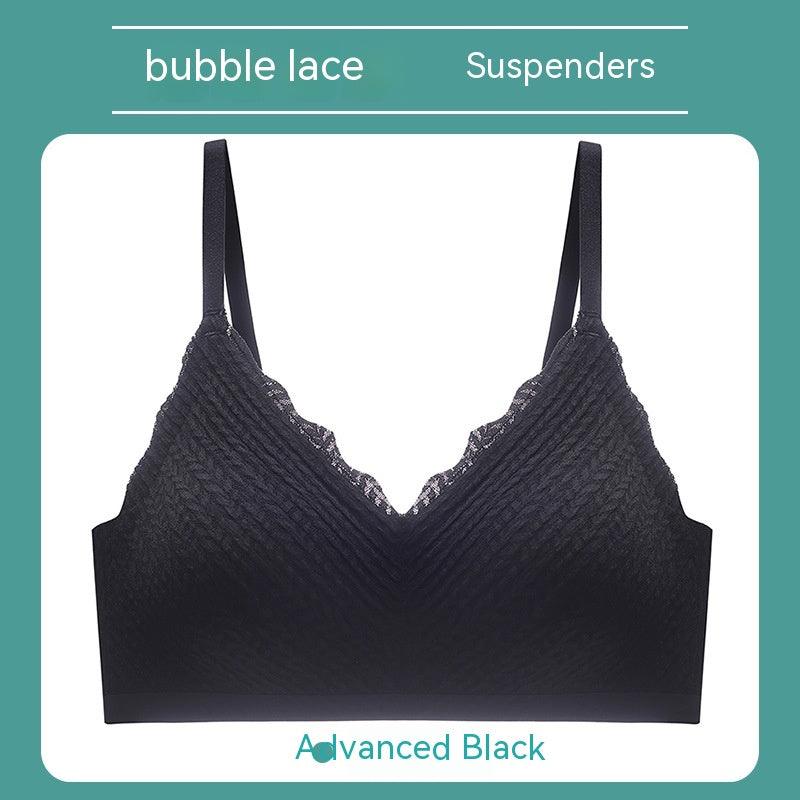 Bubble Lace Strap Latex One-piece Seamless Underwear For Women - amazitshop