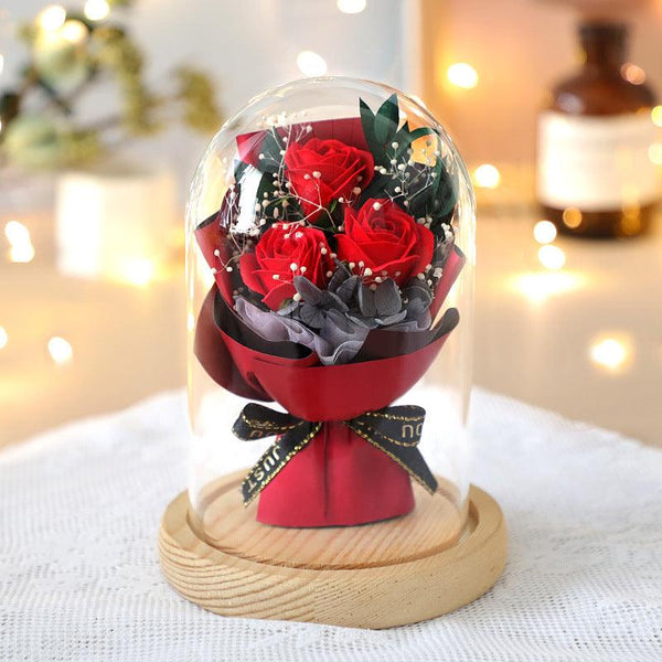 Bouquet Glass Cover Christmas Gift - amazitshop