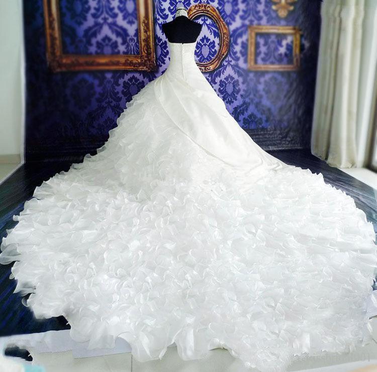 Wedding Dress Wholesale, Wedding High-end Wedding Dress With Big Tail - amazitshop
