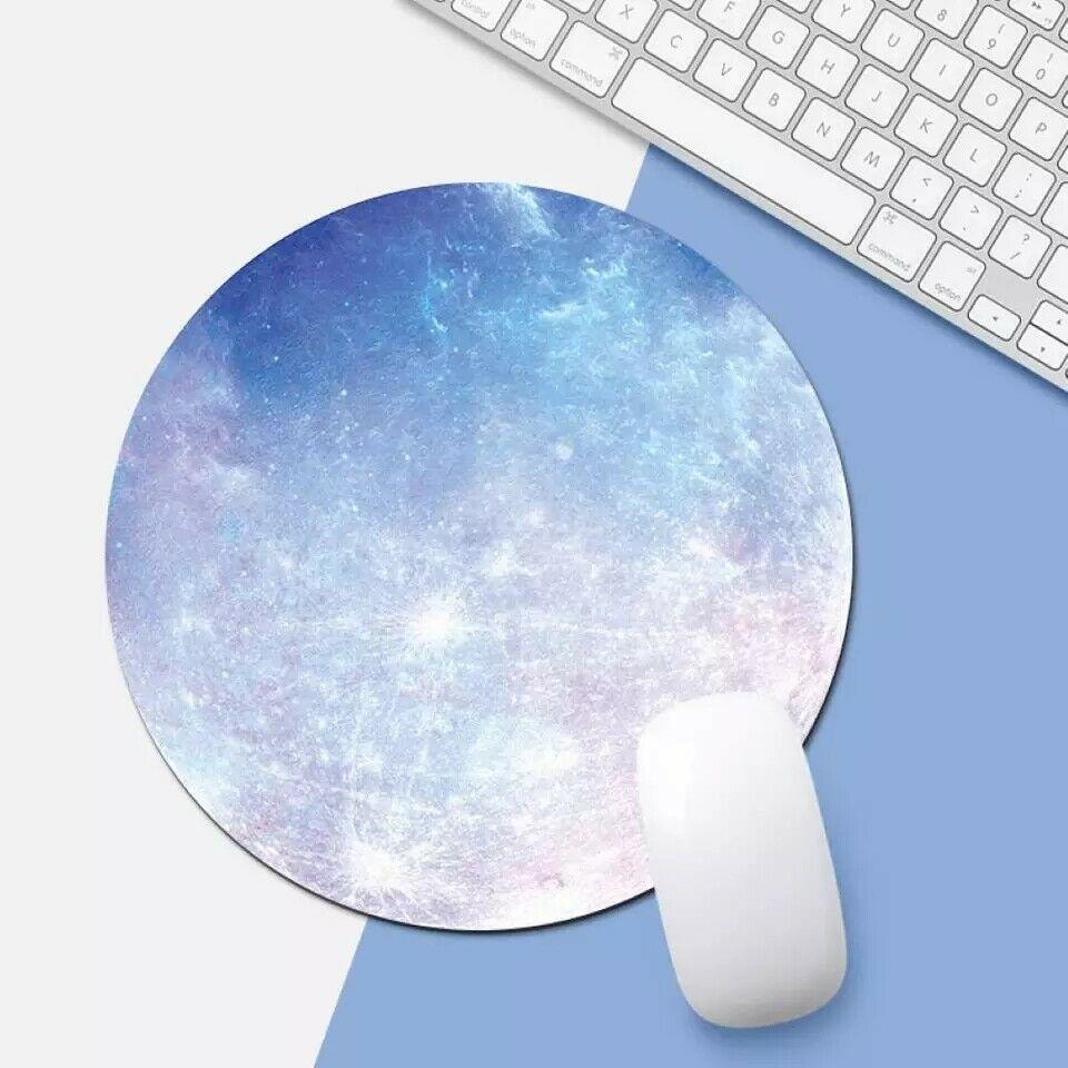 Space Round Mouse Pad PC Gaming Non Slip Mice Mat For Laptop Notebook Computer Gaming Mouse Pad - amazitshop