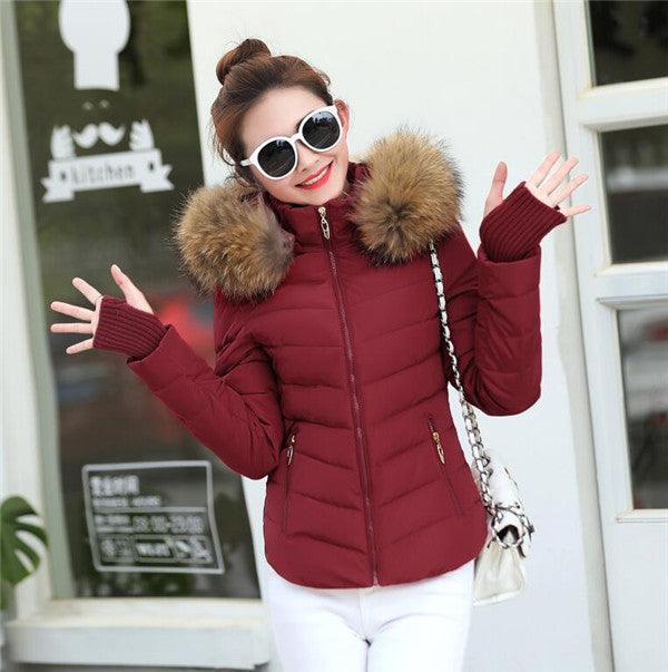 Brown Women'S Parka Jacket Winter Jacket Womens Parkas - amazitshop